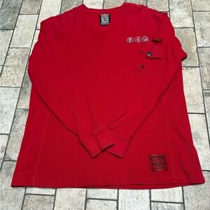 Vintage Parish Nation Red Thermal Men's Shirt